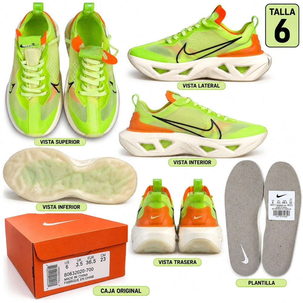 Nike ZoomX Vista Grind Barely Volt Orange Womens Shoes BQ4800-700 Size 6